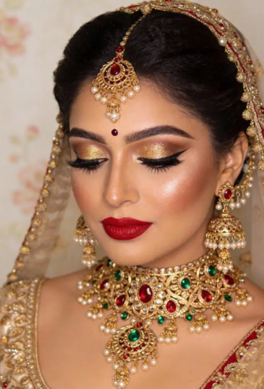 Bridal makeup look